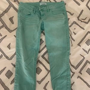 Express teal jeans - size 4